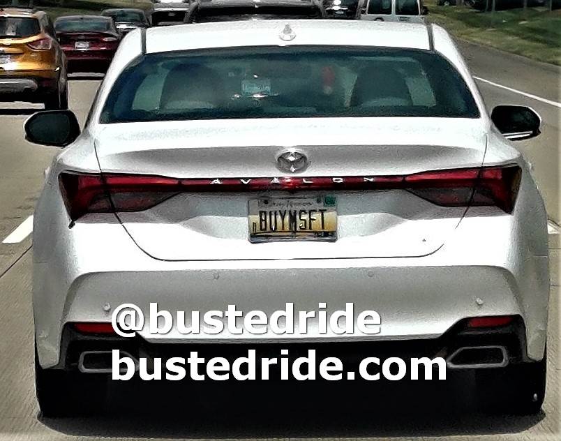 BUYMSFT - Vanity License Plate by Busted Ride