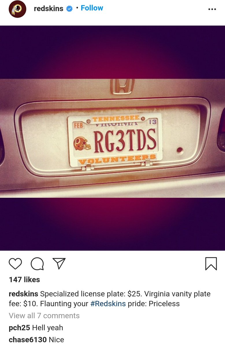 RG3TDS Left for wastebin of history - Vanity License Plate by Busted Ride