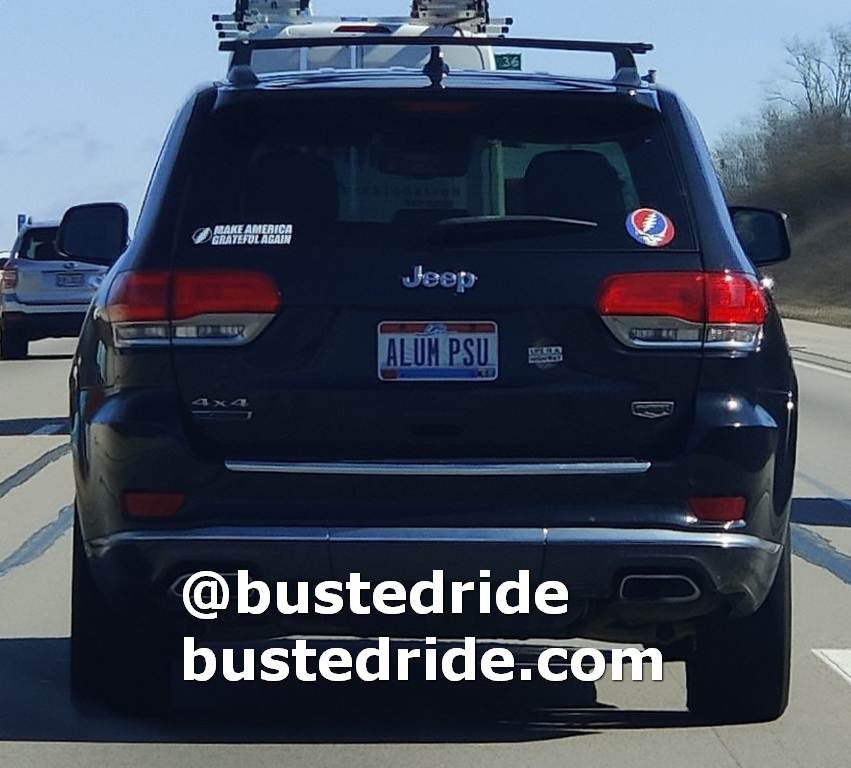ALUM PSU - Vanity License Plate by Busted Ride
