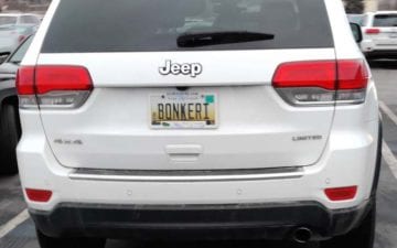 BONKERI - Vanity License Plate by Busted Ride