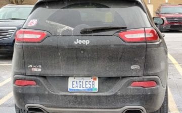 EAGLES8 - Vanity License Plate by Busted Ride
