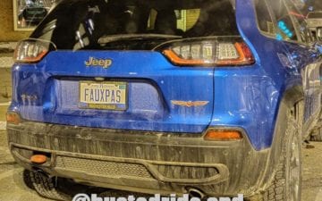 FAUXPAS - Vanity License Plate by Busted Ride