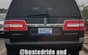 MRMOVIE - Vanity License Plate by Busted Ride