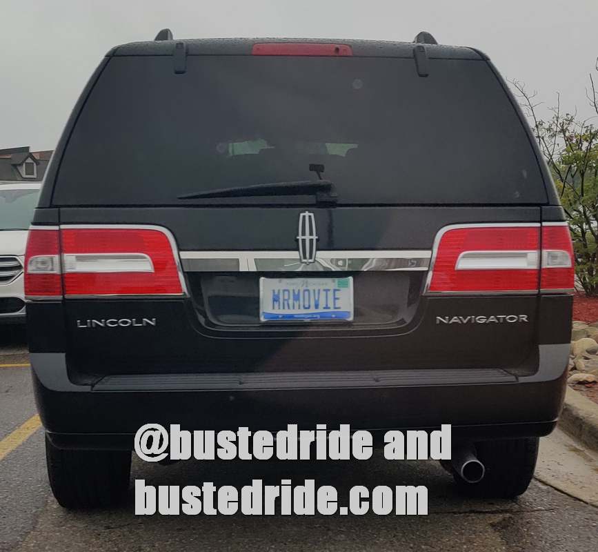 MRMOVIE - Vanity License Plate by Busted Ride