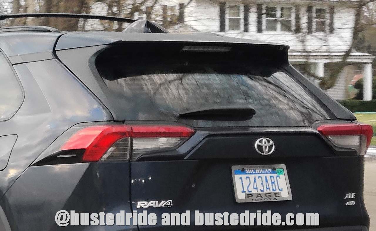 1234ABC - Vanity License Plate by Busted Ride