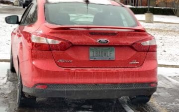 1BADWLF - Vanity License Plate by Busted Ride