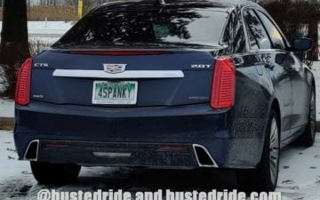 4SPANKY - Vanity License Plate by Busted Ride