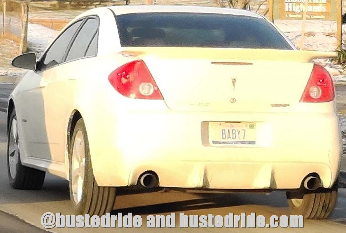 BABY7 - Vanity License Plate by Busted Ride