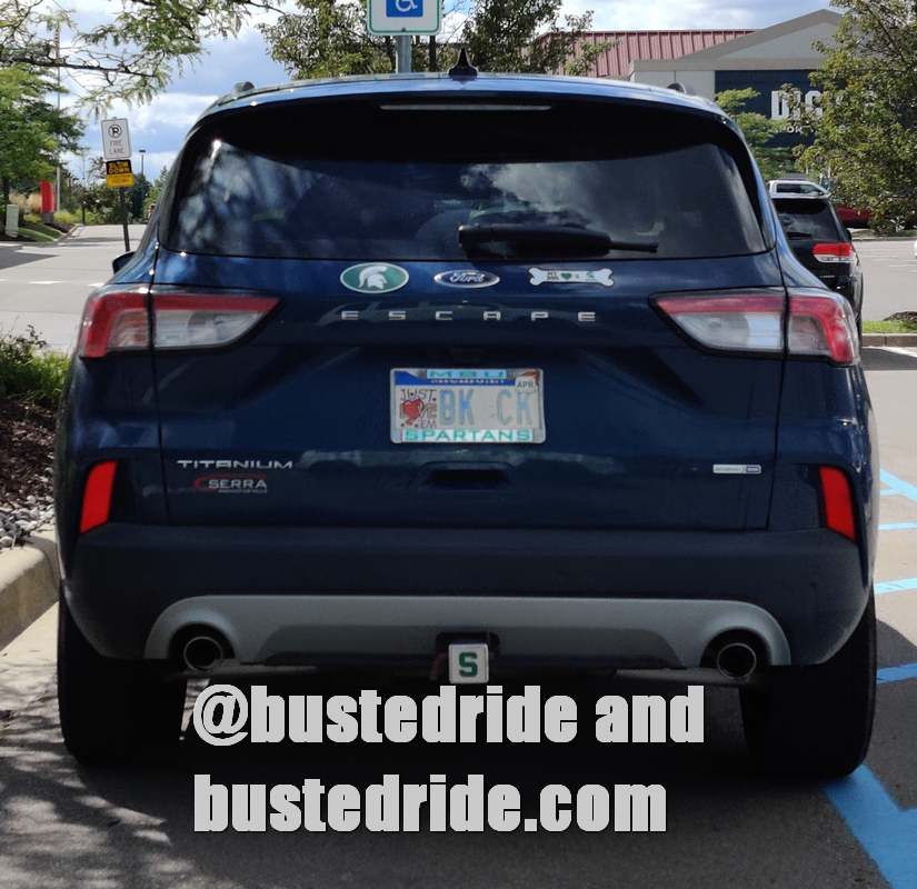 BK CK - Vanity License Plate by Busted Ride