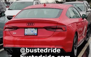 FUJIM02 - Vanity License Plate by Busted Ride
