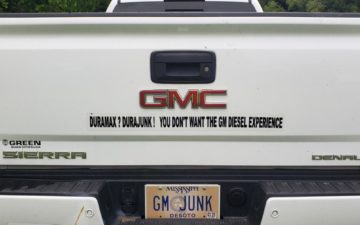 GM JUNK - Vanity License Plate by Busted Ride