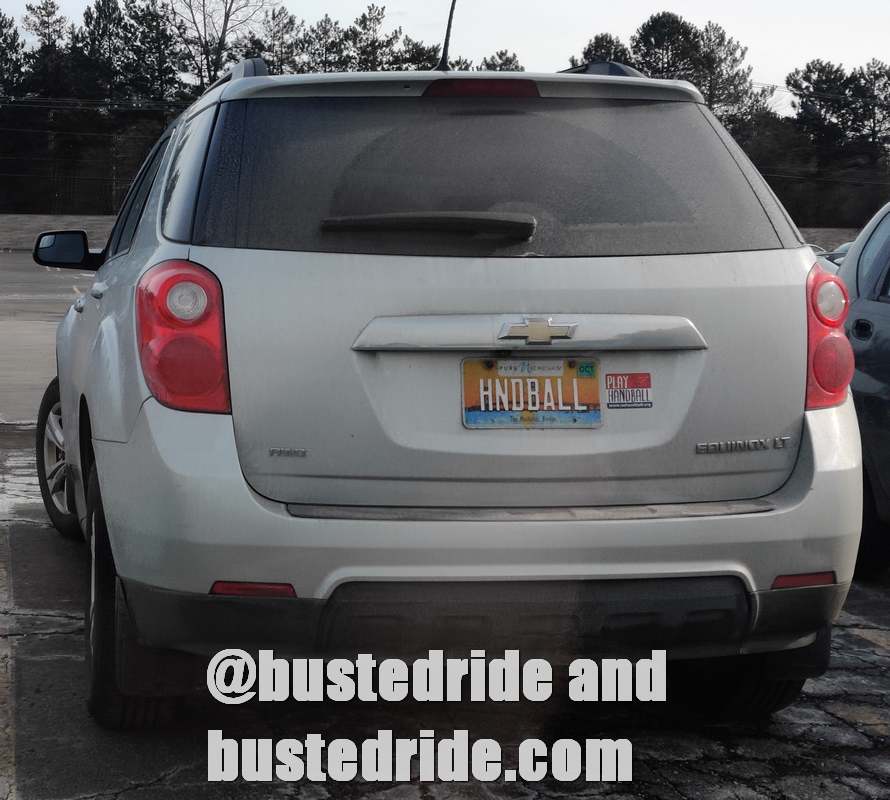 HNDBALL - Vanity License Plate by Busted Ride