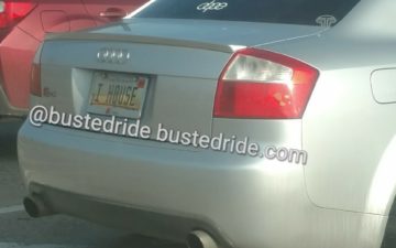 I HOUSE - Vanity License Plate by Busted Ride