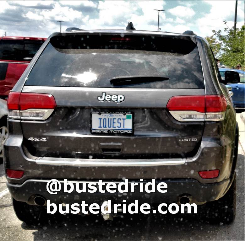 IQUEST - Vanity License Plate by Busted Ride