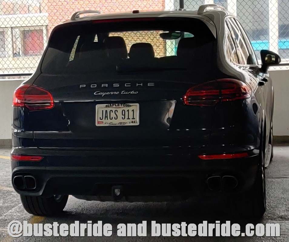 JACS 911 - Vanity License Plate by Busted Ride