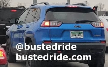 LUV NIK - Vanity License Plate by Busted Ride