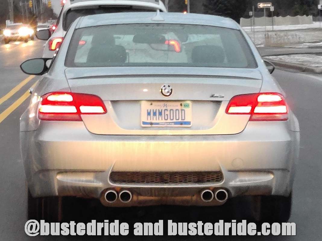 MMMGOOD - Vanity License Plate by Busted Ride