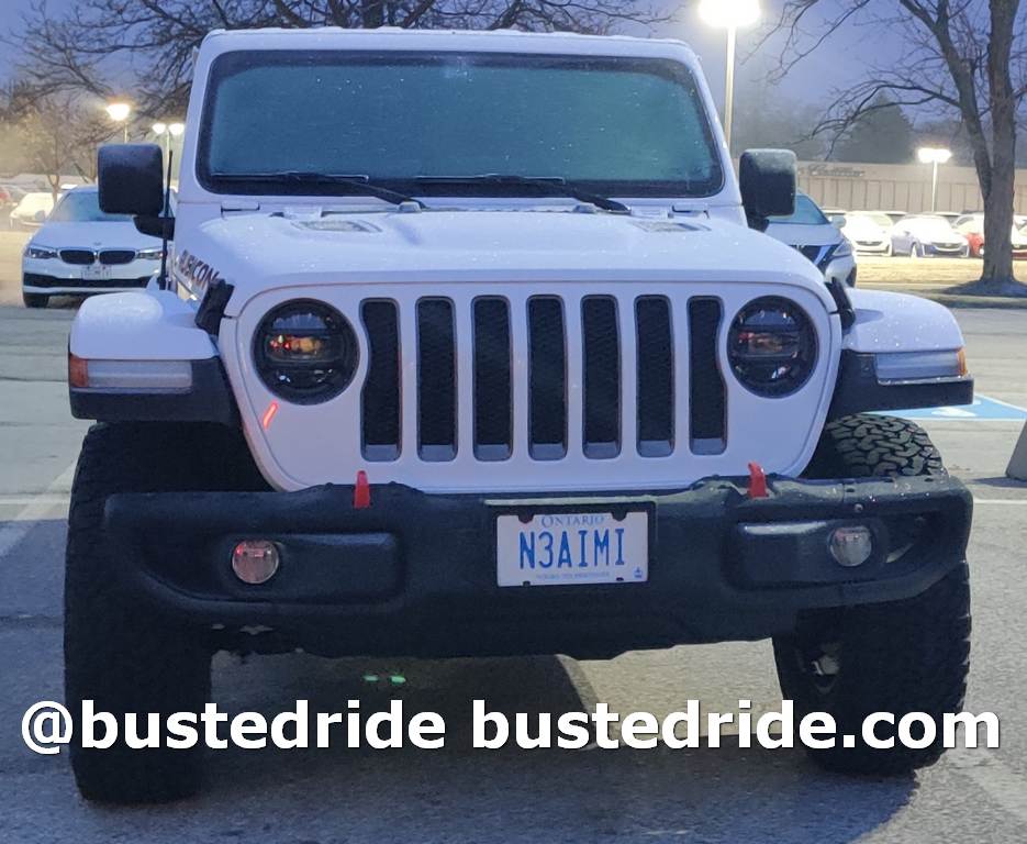 N3AIMI - Vanity License Plate by Busted Ride