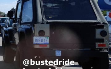 ROSAL1E - Vanity License Plate by Busted Ride
