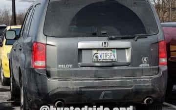 WTRSPN - Vanity License Plate by Busted Ride