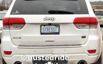 STRESST - Vanity License Plate by Busted Ride
