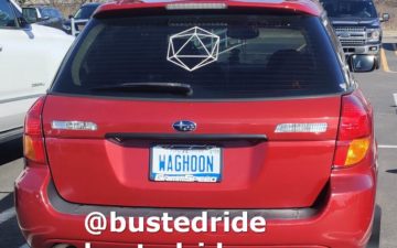 WAGHOON - Vanity License Plate by Busted Ride