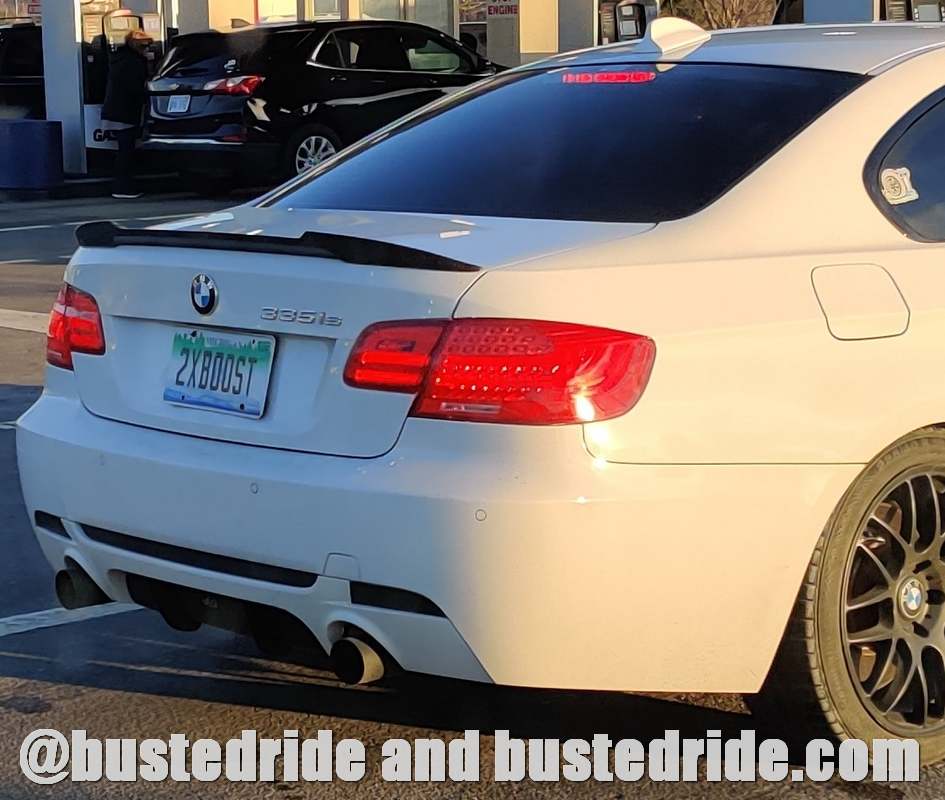 2XBOOST - Vanity License Plate by Busted Ride