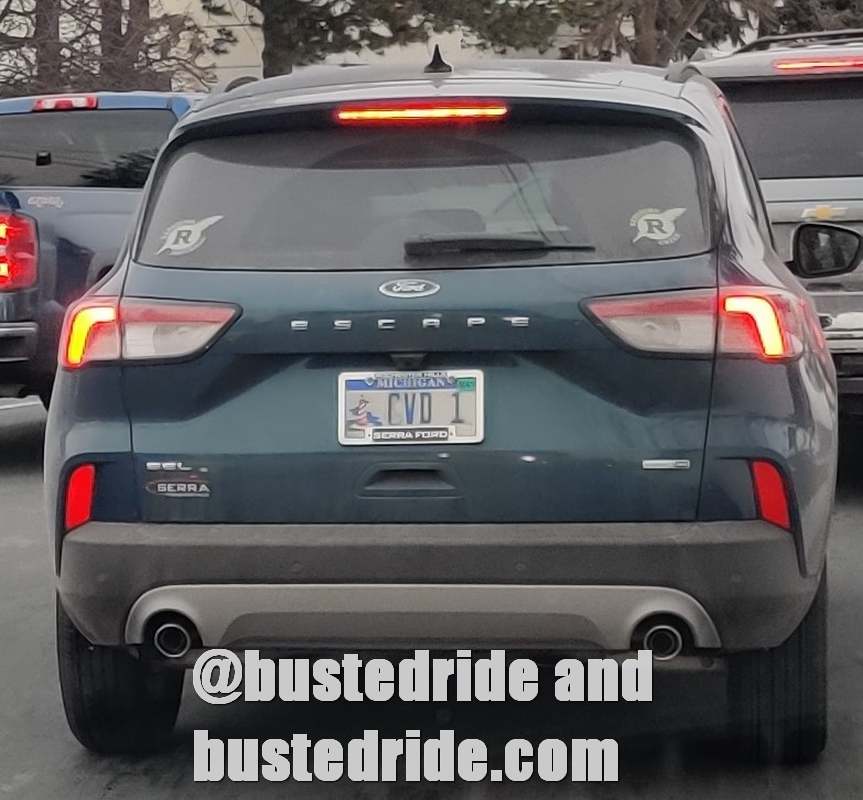 CVD 1 - Vanity License Plate by Busted Ride