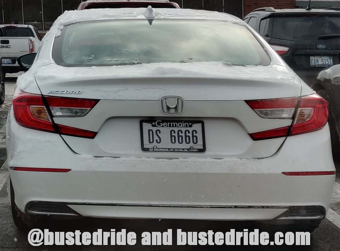 DS 6666 - Vanity License Plate by Busted Ride