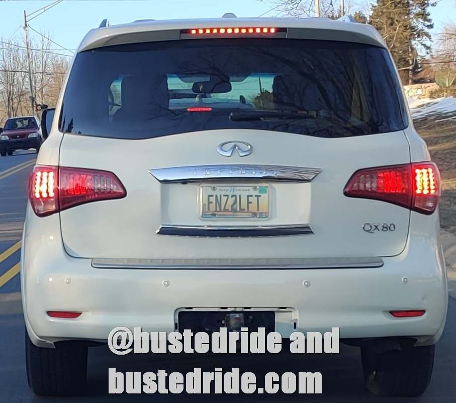FNZ2LFT - Vanity License Plate by Busted Ride