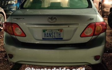 HANSITH - Vanity License Plate by Busted Ride