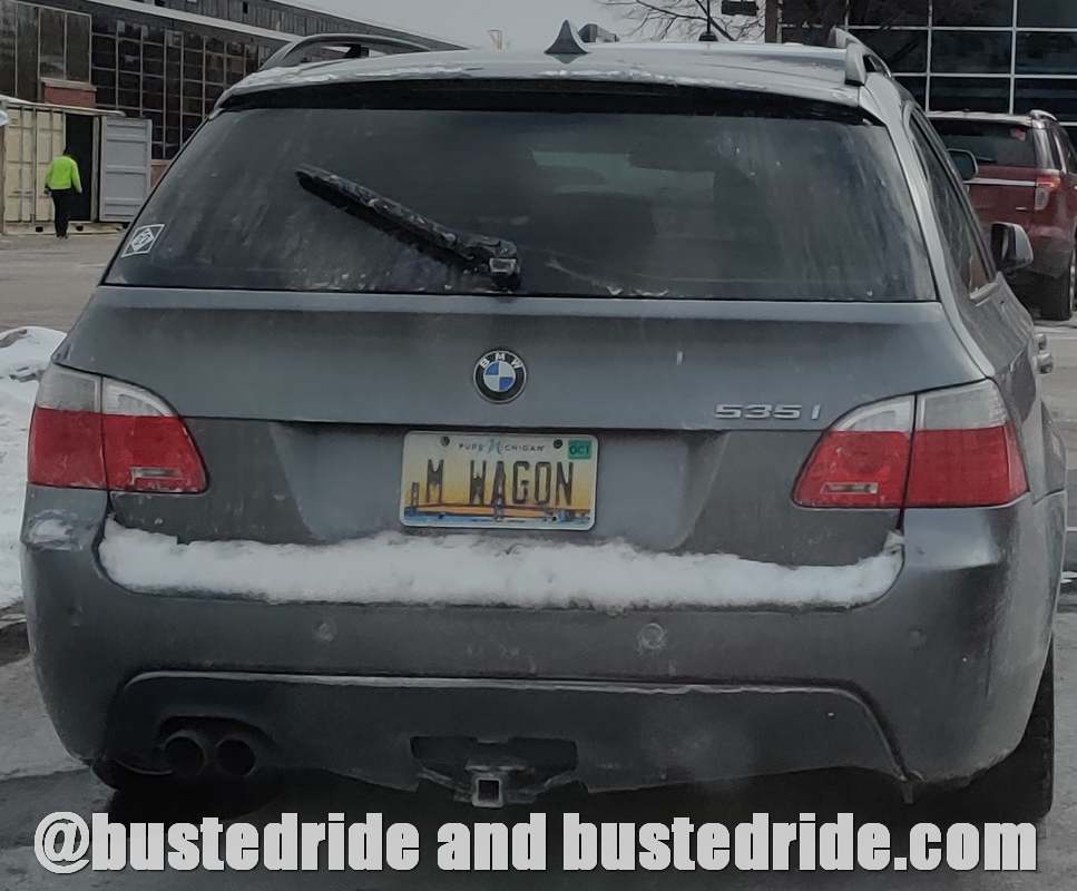 M WAGON - Vanity License Plate by Busted Ride