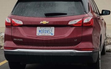 MORAN52 - Vanity License Plate by Busted Ride