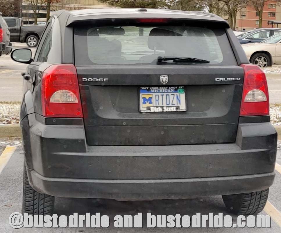 (M)RTDZN - Vanity License Plate by Busted Ride