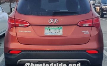 PAL SUR - Vanity License Plate by Busted Ride