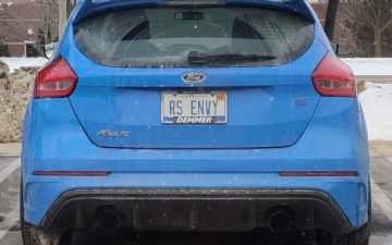 RS ENVY - Vanity License Plate by Busted Ride