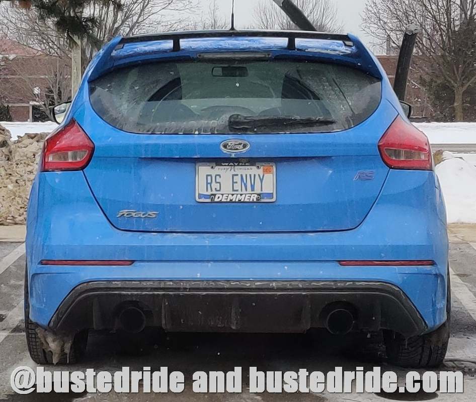 RS ENVY - Vanity License Plate by Busted Ride