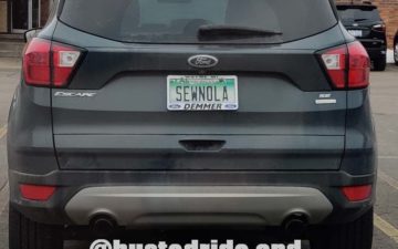SEWNOLA - Vanity License Plate by Busted Ride