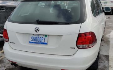 SNOOPY - Vanity License Plate by Busted Ride