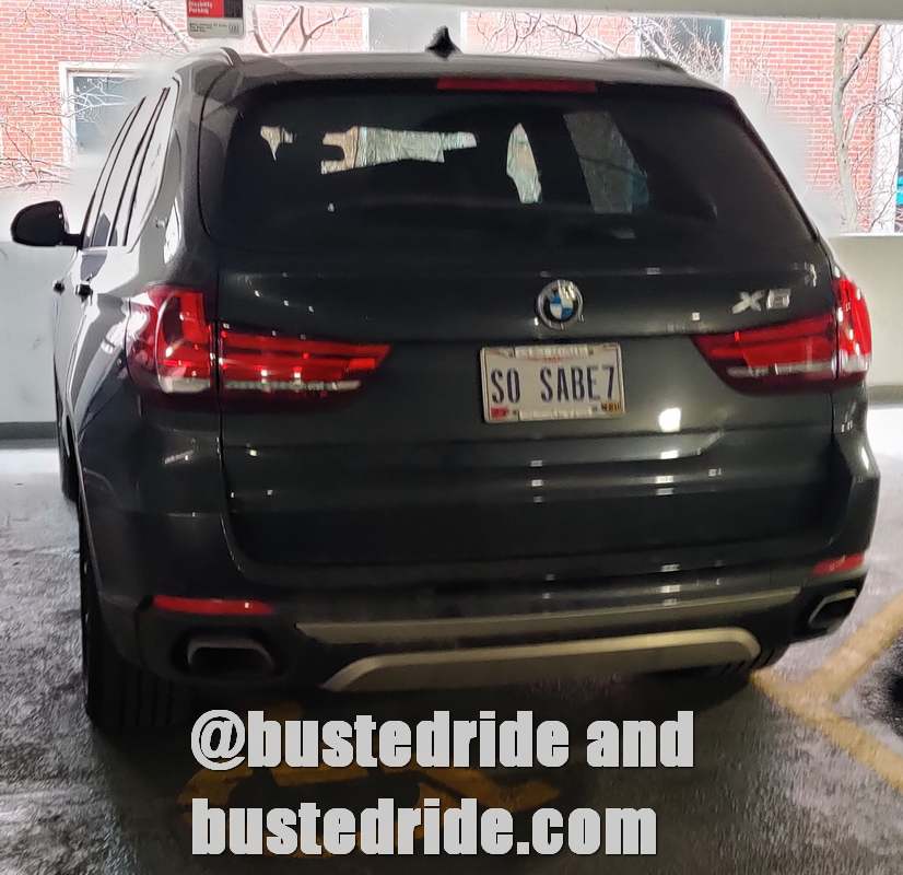 SO SABE7 - Vanity License Plate by Busted Ride