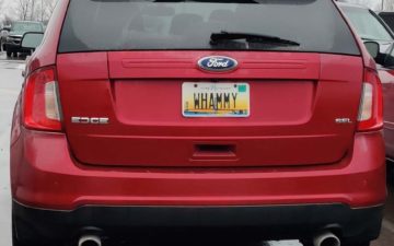 WHAMMY - Vanity License Plate by Busted Ride