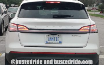 ANNTIE - Vanity License Plate by Busted Ride