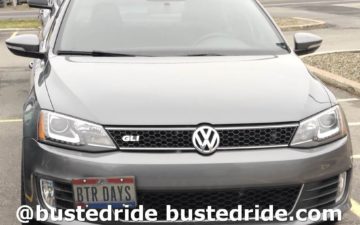 BTR DAYS - Vanity License Plate by Busted Ride