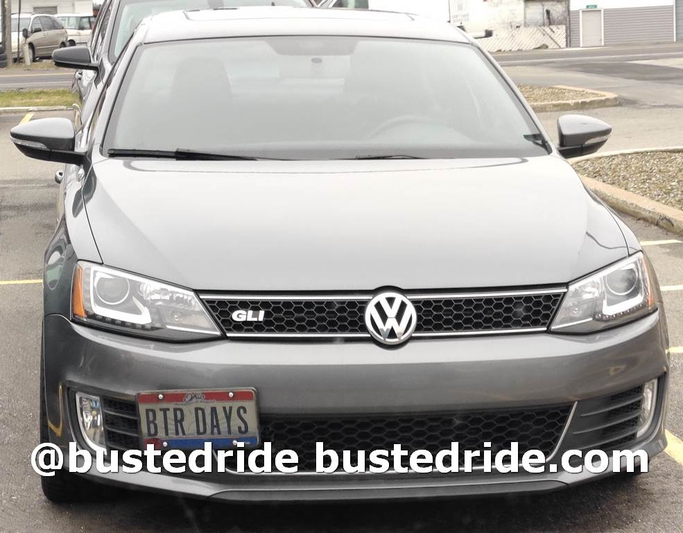 BTR DAYS - Vanity License Plate by Busted Ride