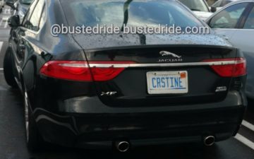 CRSTINE - Vanity License Plate by Busted Ride