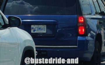 COMN4U - Vanity License Plate by Busted Ride