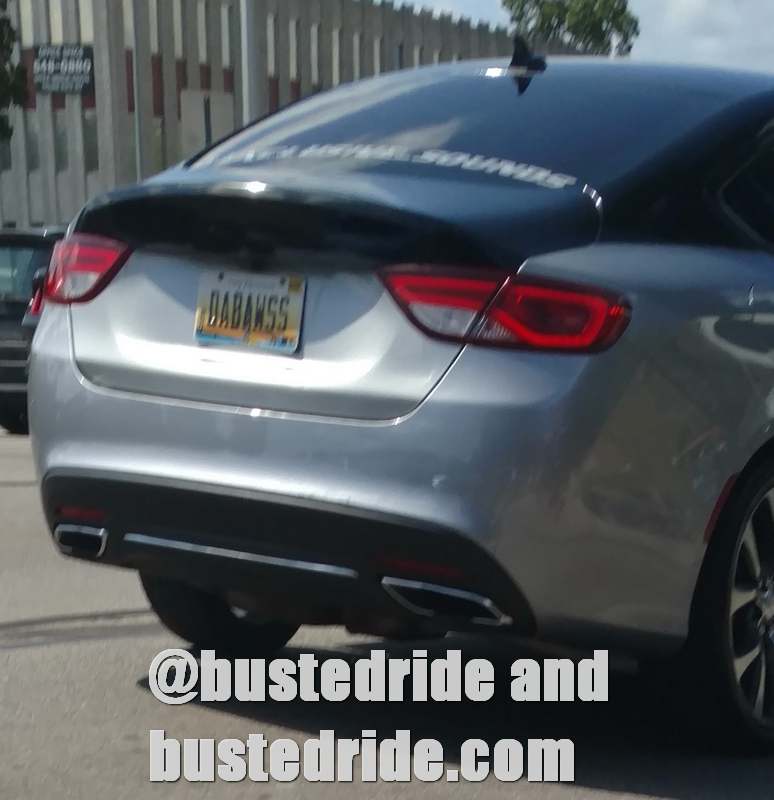 DABAWSS - Vanity License Plate by Busted Ride