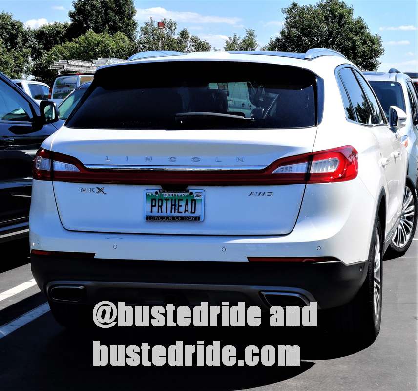 PRTHEAD - Vanity License Plate by Busted Ride