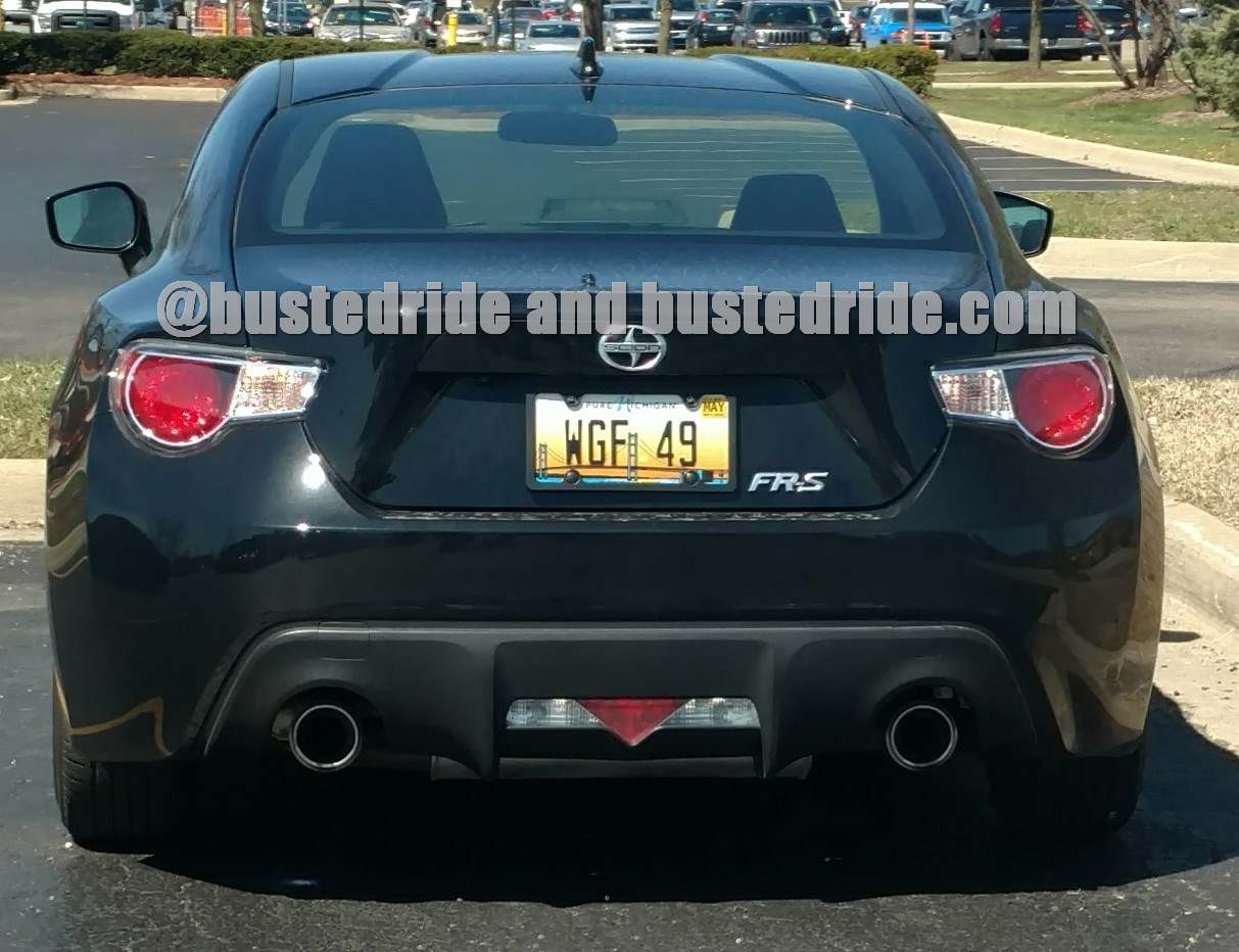 WGF 49 - Vanity License Plate by Busted Ride