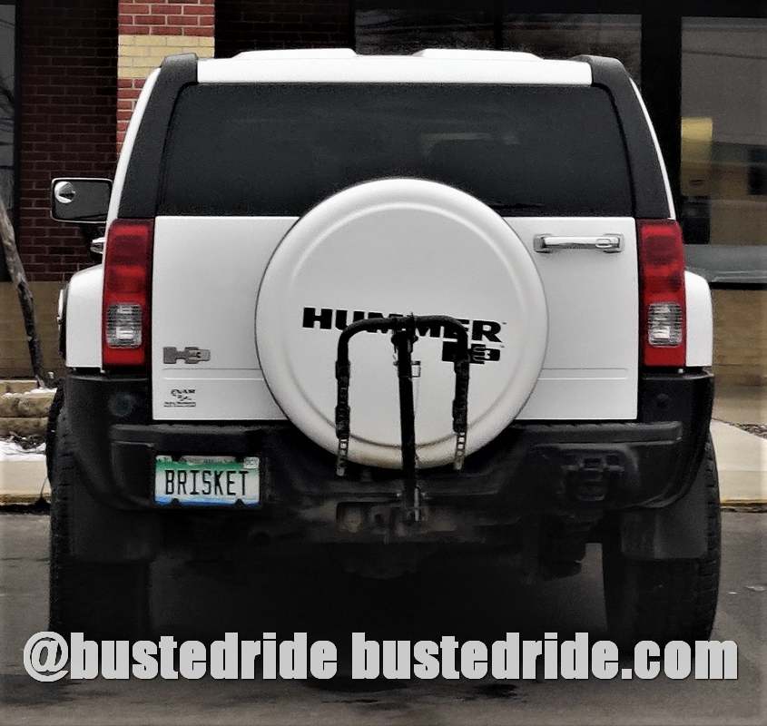 BRISKET - Vanity License Plate by Busted Ride